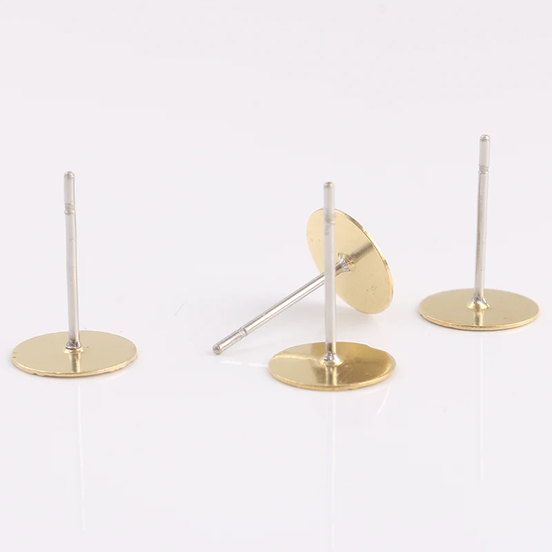 

Brass head earring pins 2000 pieces per bag