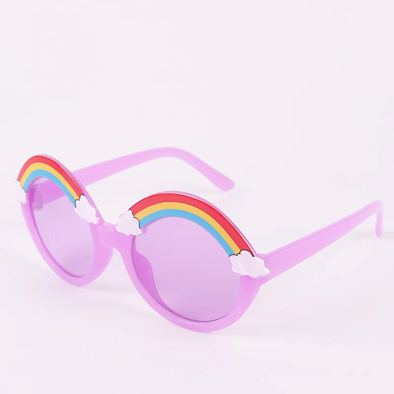 

Kids Sunglasses Round Rainbow Sun Glasses Boys Fashion Children's Pink Lenses Baby Girl Shades Colorful Eye Mirror Sunglass 2021
