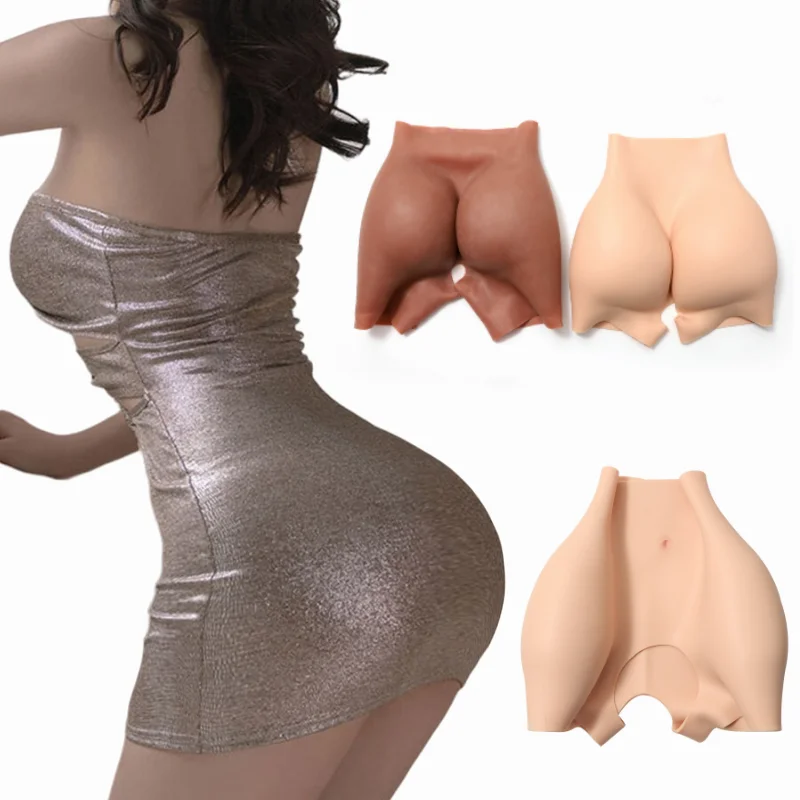 

Silicone butt Open Crotch Women Enhance Bubble Butt Panties Female Fake Big Buttocks Hip Lifter Padded Pants silicone panties