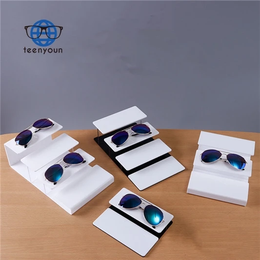 

Teenyoun Acrylic 2/3/4 Tier Step Sunglasses 2023 New Display Multi-Layer Glasses Stand Jewelry Holder Organizer Accessory