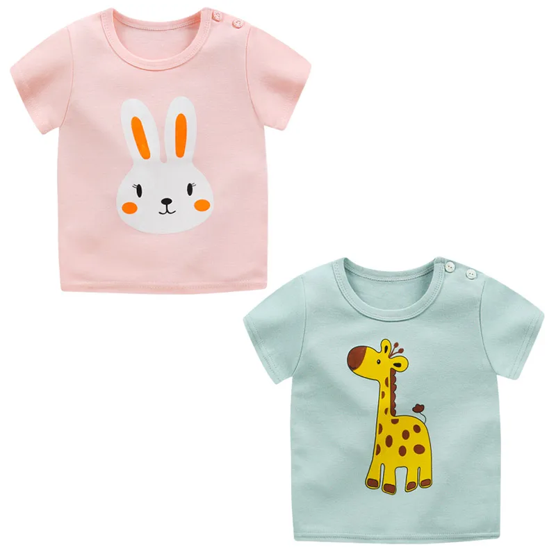 

2021Children's t-shirt short sleeve cotton baby cartoon short-sleeve Girls Summer New Korean children's t-shirt children's wear, Picture