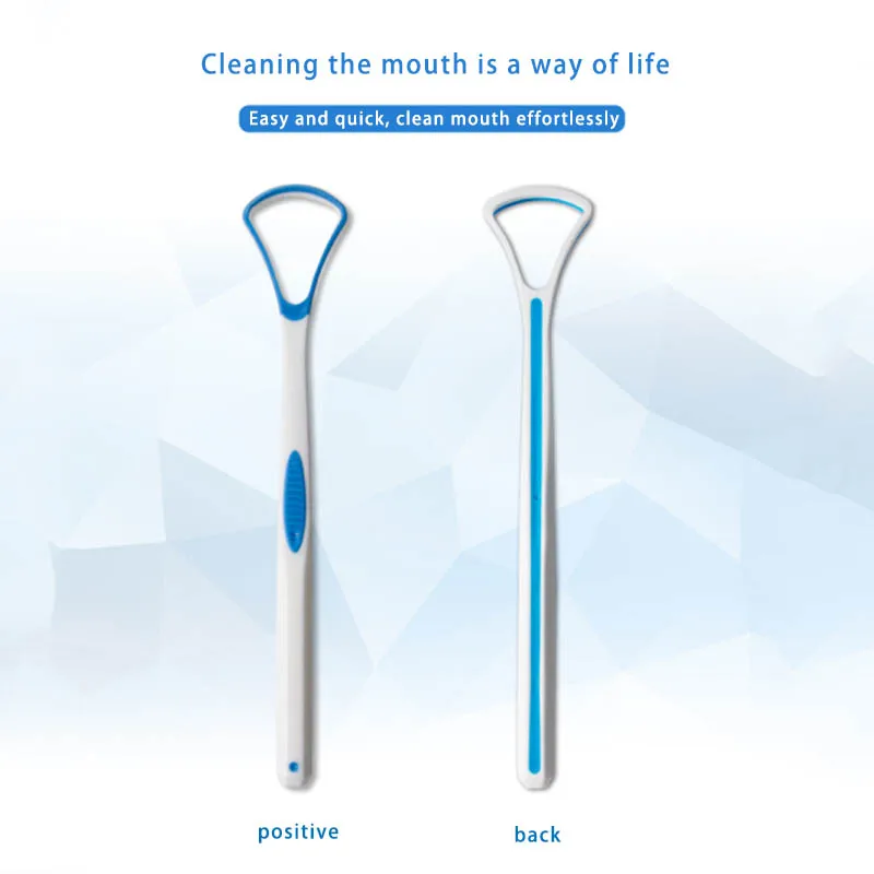 

Oral Hygiene Tools Tongue Cleaner Removeddental Care Brush Portable Bad Breath Hand Scraper Cleaning 1 Pc Silica Handle