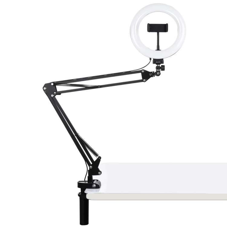 

Custom logo PULUZ 7.9 inch  ring light table Arm Stand Selfie Photography LED ring light