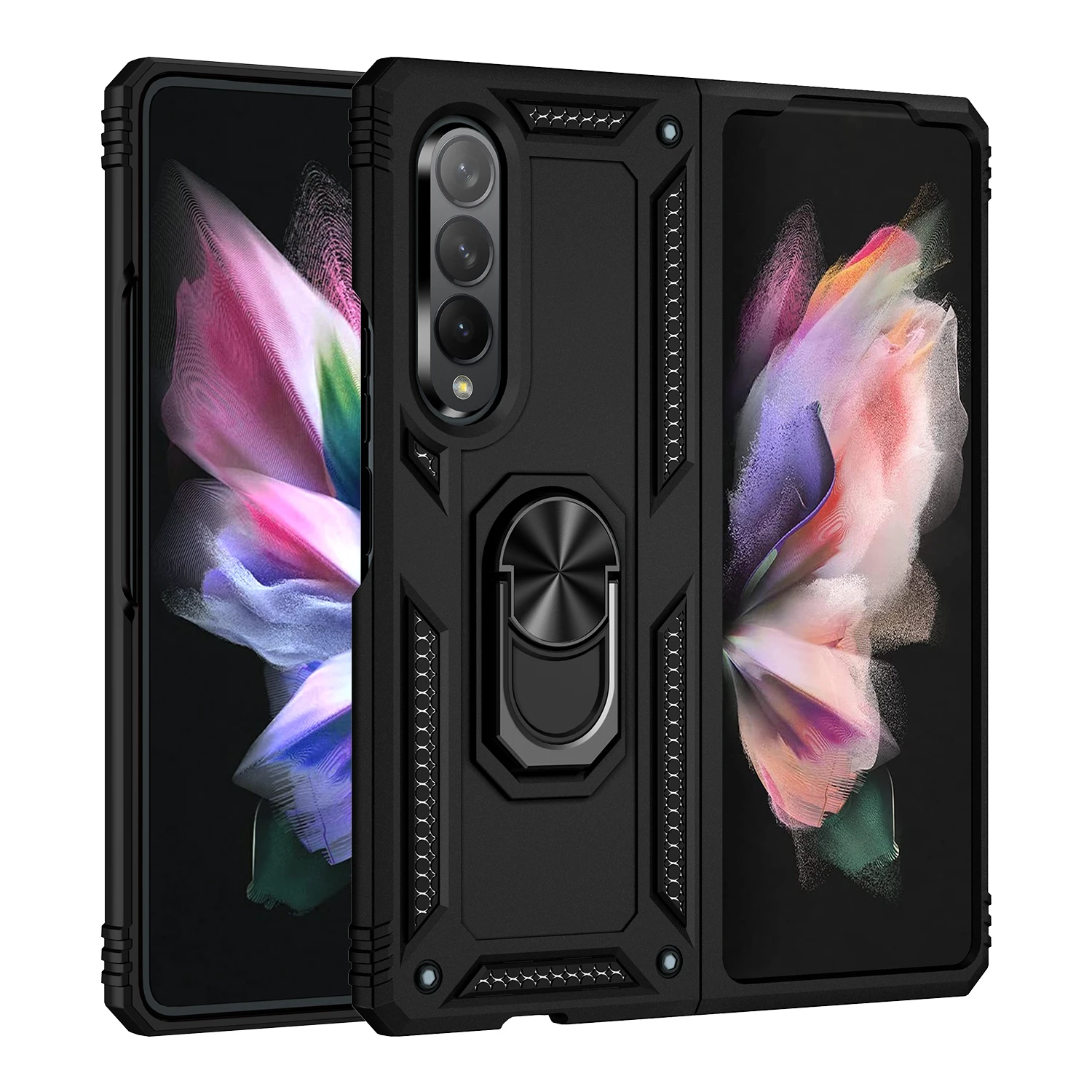 

Leyi hot selling new arrival cute girly novation cases scratch proof phone case for Samsung galaxy z fold 3 z flip 3 s21 ultra, Black, rose gold,dark green, silver,blue,red,gold