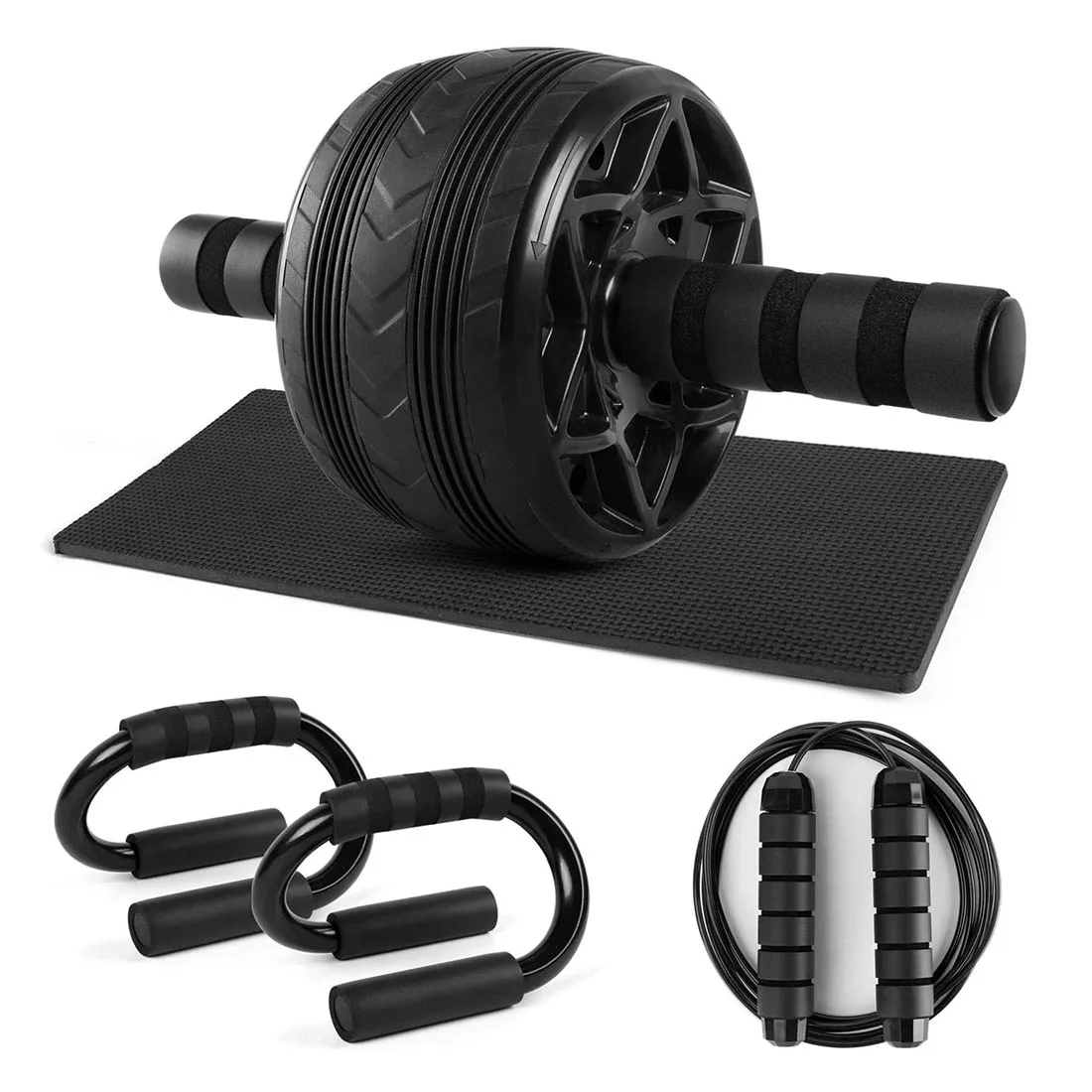 

Roller Power Wheel Machine Push up Bar Skipping Jump Rope Home Gym and Exercise Workout Equipment Abdominal Muscle Trainer