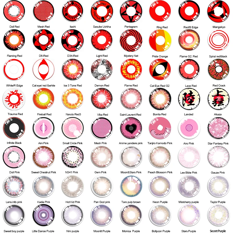 

Cosplay crazy lenses colored contacts red contact lens good quality soft contact lens made in China