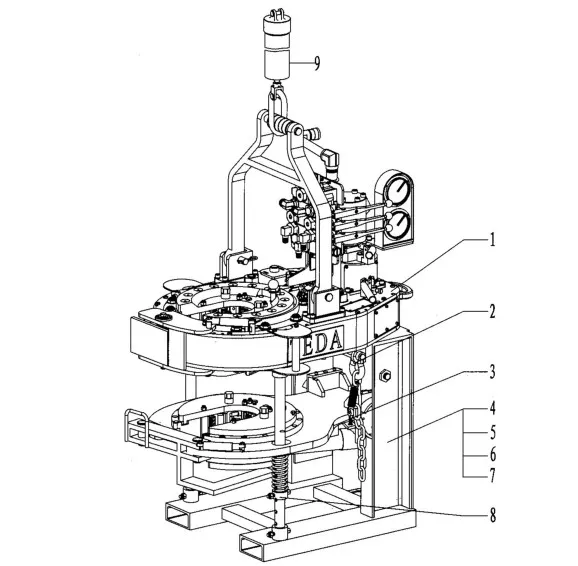 For The Size 2 3/8"- 5 1/2" Pipes API KHT5500 Hydraulic Power Tongs Kyrgyzstan Japan Turkey Uzbekistan Indonesia Malaysia Kenya