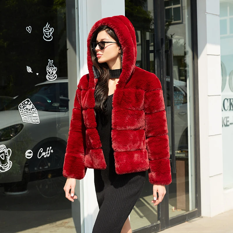 

2021 Autumn Winter Coat Woman Faux Fur Coat Women Warm Ladies Fur Teddy Jacket Female Plush Teddy Coat Plus Size Outwear, Picture