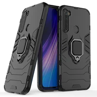 

Shockproof kickstand pc tpu hyhrid ring holder case for Xiaomi redmi note 8