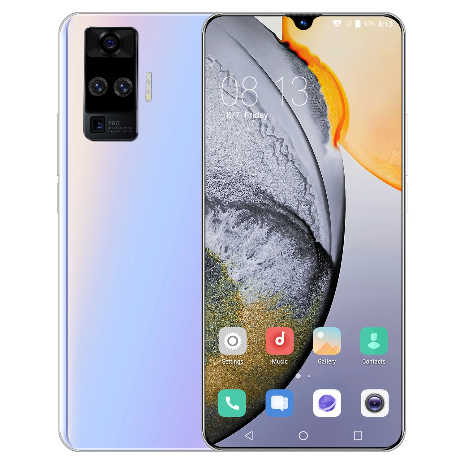 

X60 Pro 6.6inch 1200x2640 10-Core Android10.0 Smartphone 12GB+512GB 5G Cellphone 5000mAh Large Capacity Mobile Phone