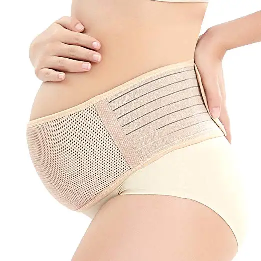 

Breathable Prenatal Pregnancy Maternity Back Support Belt maternity belly band for Lower Back Support, Skin, gray, black