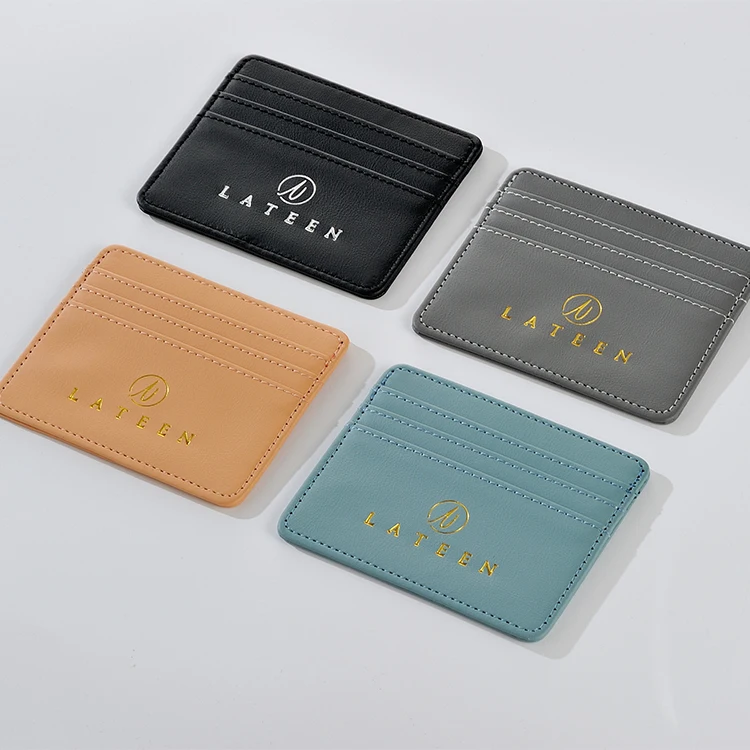 

Wholesale Pu Leather Slim Cardholder Multi Card Bag 3 Layers Credit Card Bag with Custom Service