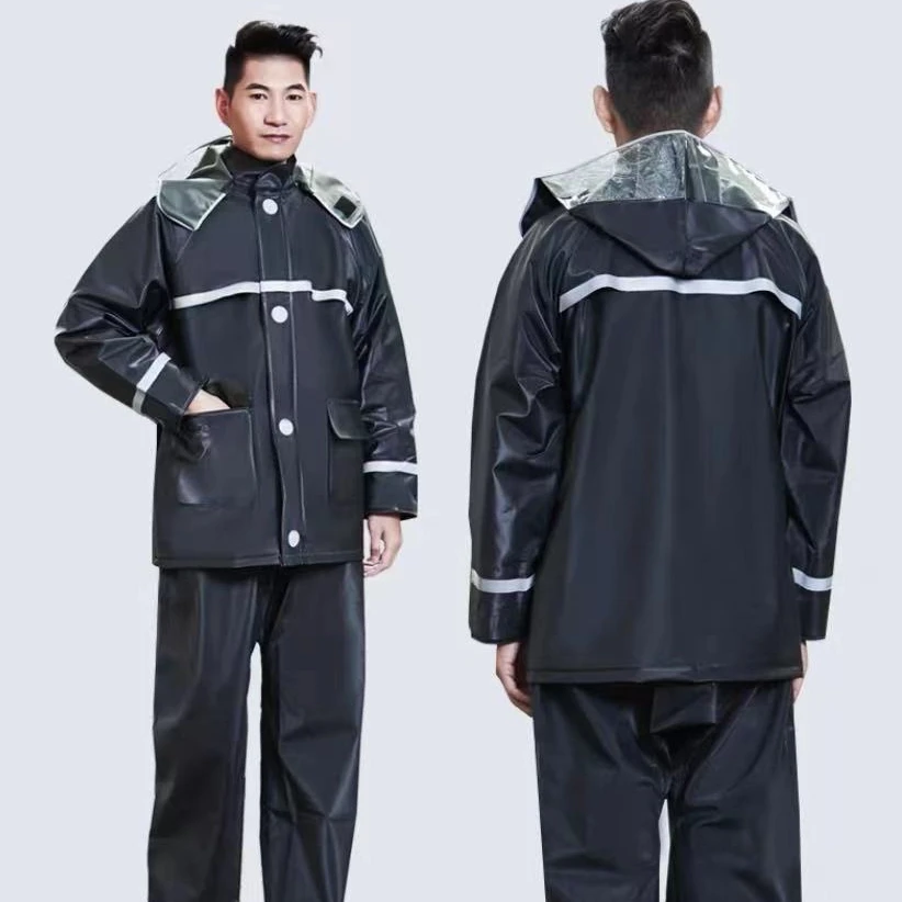 

100% Waterproof Breathable PVC Rain Coat Suit a Rain coat for factory price
