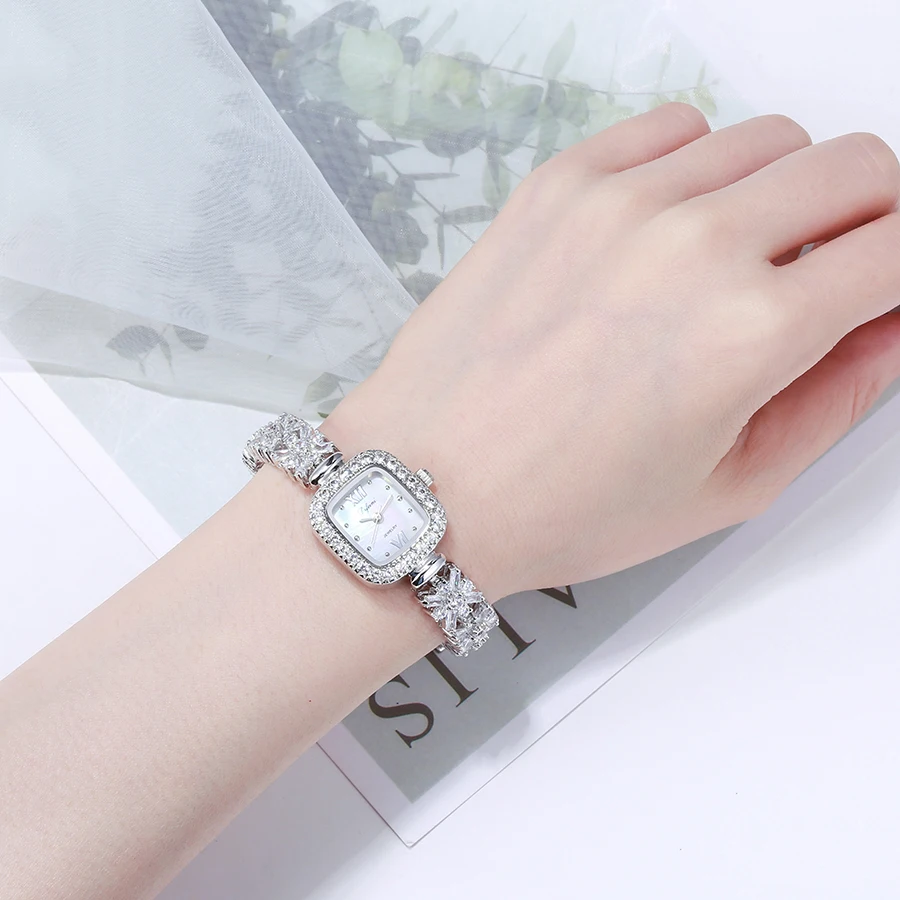 

Watch 13 Xuping's new rectangular luxury ladies watch with all zircons