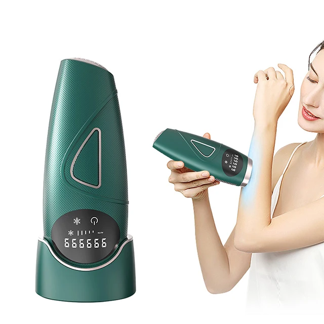 

painless epilator machine home use mini portable permanent ipl machine hair remover, White