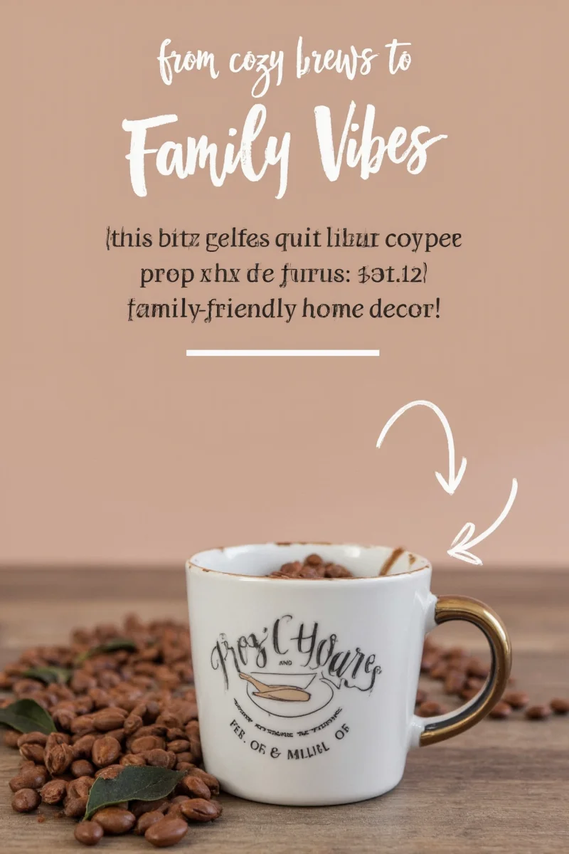 Family enjoying coffee together in a cozy kitchen