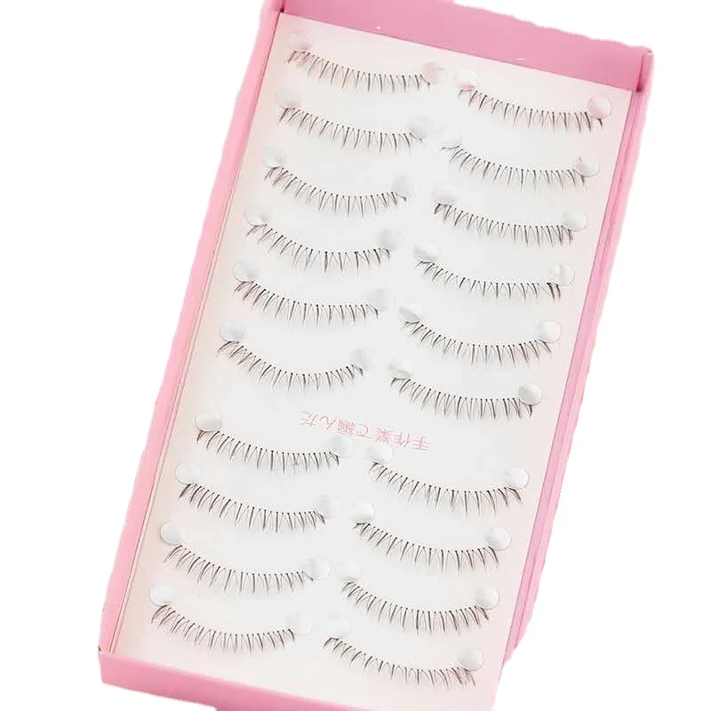 

Funtoninght hand made 10 pairs lower eyelash packaging box synthetic fiber other eyelashes synthetic eyelashes for black women