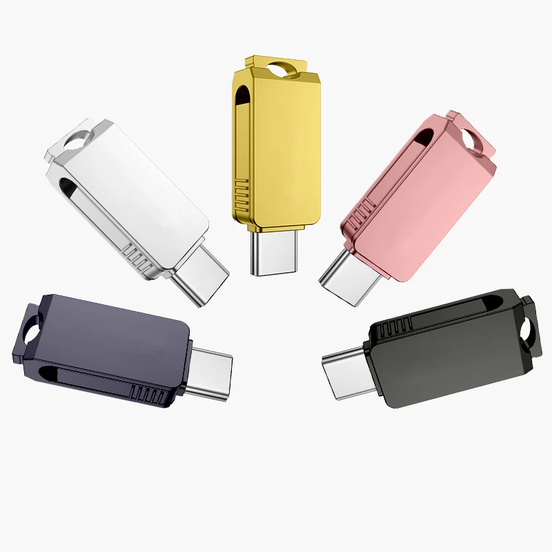 

Free Custom logo metal usb flash memory drive 3.0 Waterproof USB stick Type-c 128G Pendrive U disk