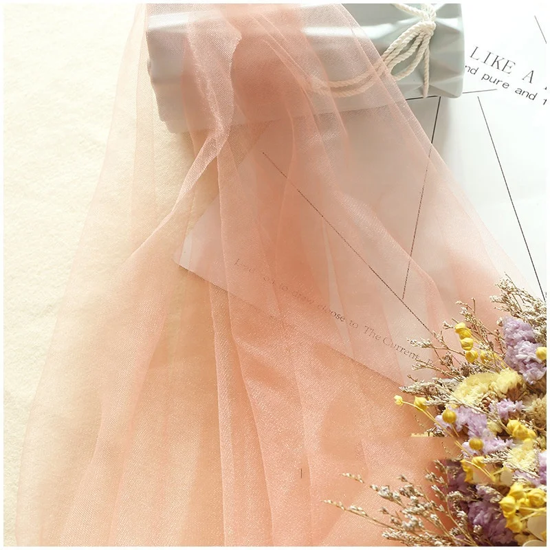 
Factory Direct Soft Hand Feeling Flash Swiss Mesh 100 Polyester Tutu Skirt Wedding Voile Tulle Fabric 