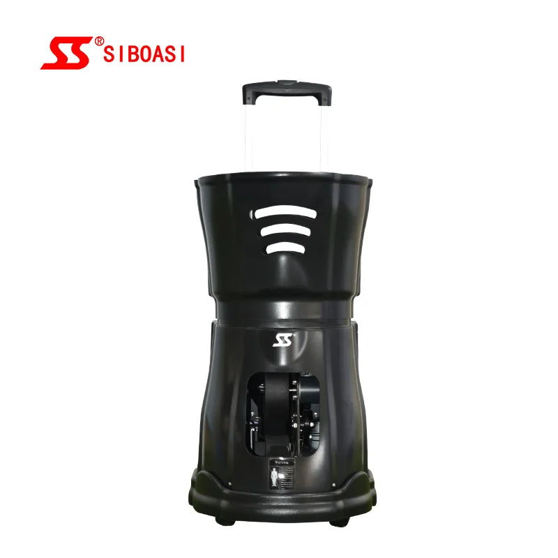 

New arrival SIBOASI tennis ball throwing feeding machine S3015 with lithium battery, Black