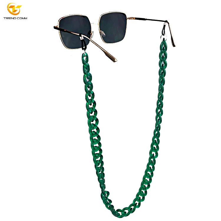 

2021 Amazon new Acrylic Acetate Bag Chain Necklace Sunglasses Chain Holder for Masking