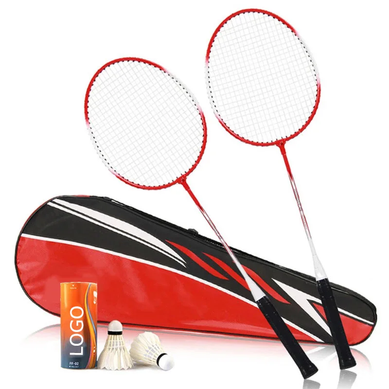 

New 2021 Badminton Racket Men and Women Carbon Single Racquet With Free Grip, 2 colors