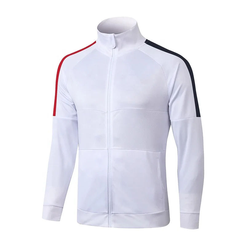 

Sportswear Free Sample White Jacket Man Wholesale Zipper Jacket Windbreaker, Any colors can be made