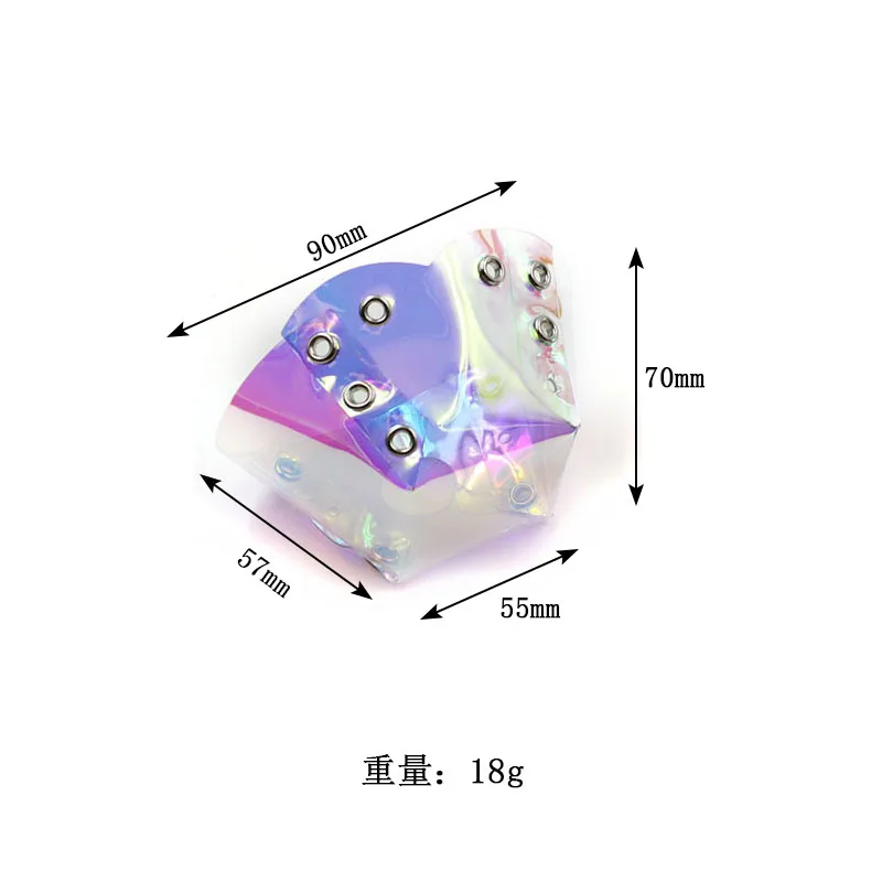 

Clear Transparent Holographic Roller Skate Toe Guards/Caps, Customized
