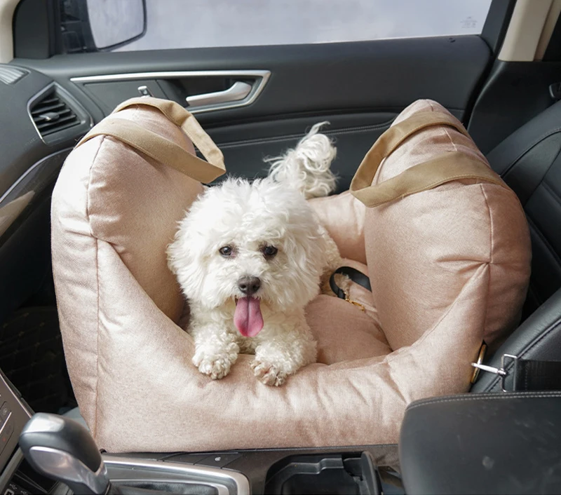 

Multifunction Dog Car Seat Travel Dog bed with safe belt and Dog Leash inside;Waterproof and Crease resist for outdoor