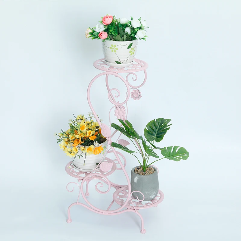 
China Style 3 Tire Plant Flower Pot Stand Shelves For Sale 