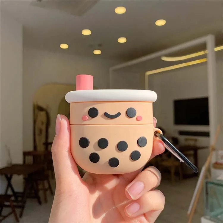 

boba for airpods pro case Bubble Pearl milk tea for 3D airpod pro case cute designer for apple air pod case cover
