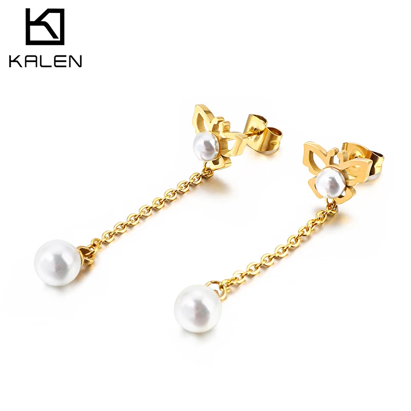 

Customized Plated Fashion Stainless Steel Cute Earring Unique Stud Earring For Women, Silver/gold