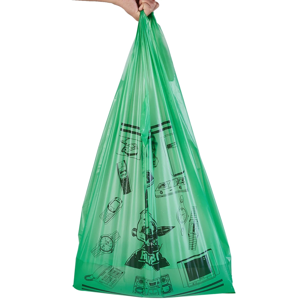 
Manufacturer Lower Price Printed Plastic T Shirt Bags High Quality Oxo Biodegradable D2w T Shirt Bags Large T Shirt Bags 