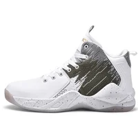 

2019 Trend men's basketball sport shoes wild non slip wear men trendy sneakers simple lacing slow shock shoes