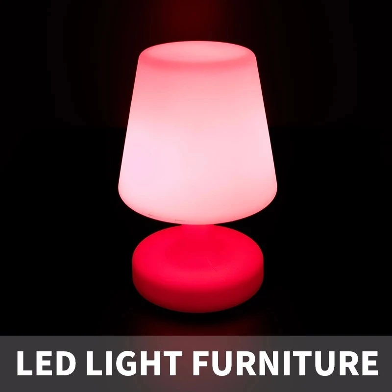 rechargeable battery RGB led table lamp 16 color change indoor residential home hotel led table lamp IP65