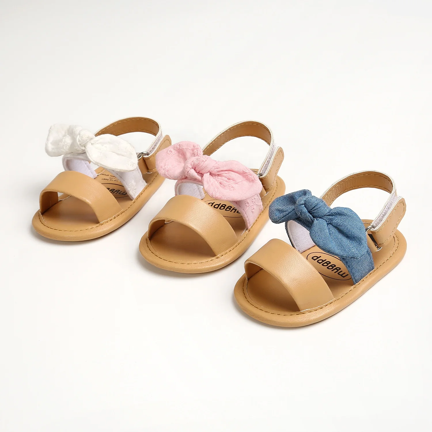 

Baby Barefoot Shoes Bow Newborn Beach Summer Sandals For Toddler Girls