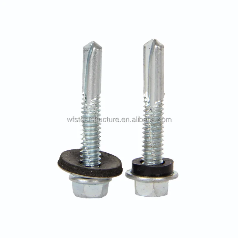 

High quality Building Roofing Screws With Washers Tornillos Hexagonal Hex Head Self Drilling Screws