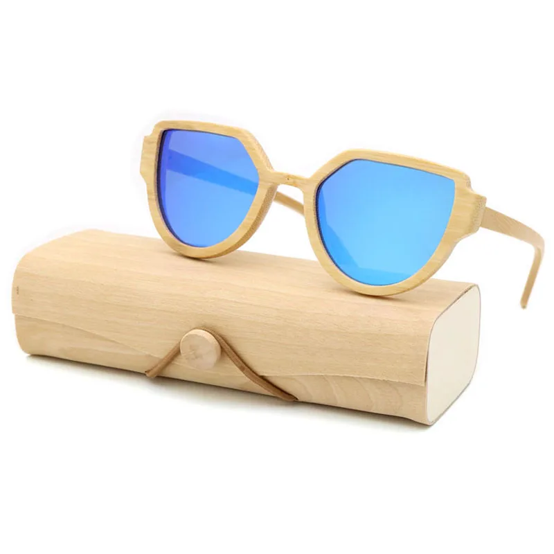 

Top Seller 2023 Wholesale Lunettes de Soleil bois Wood Temple Sunglasses Bamboo for Engraving