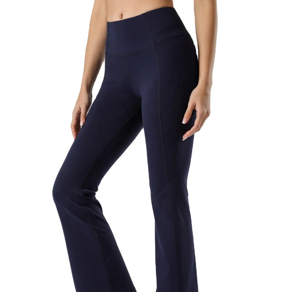 

Fashion flared pants girl high waist hip hip dance fitness sports and leisure trousers female flared yoga pants