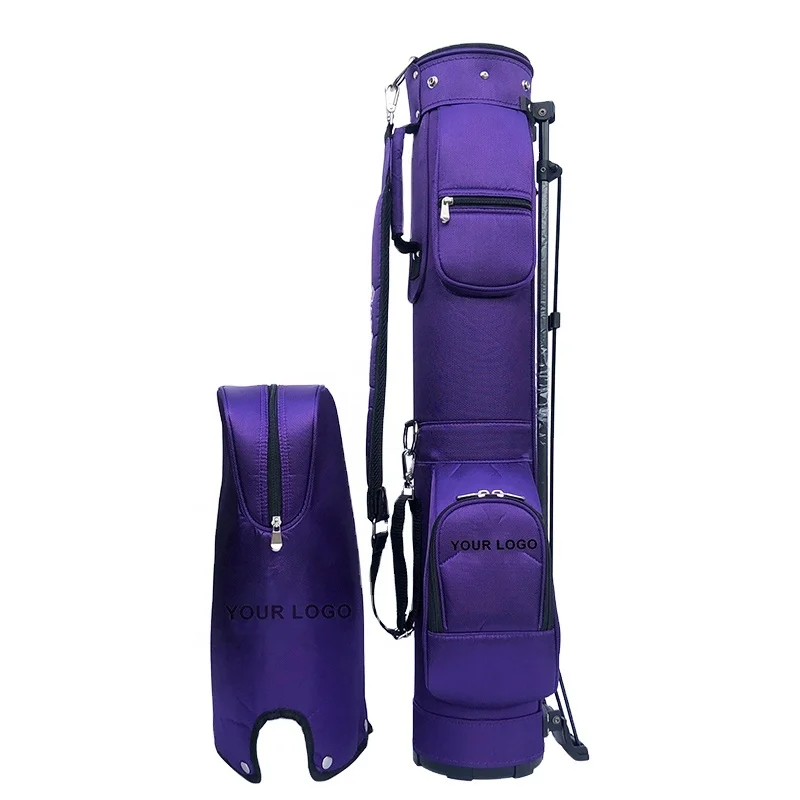 

High Quality Manufacturer Customized Logo Portable Multi-function Stand Golf Sunday Bag, Navy blue,purple,black,red,pink,blue,customized