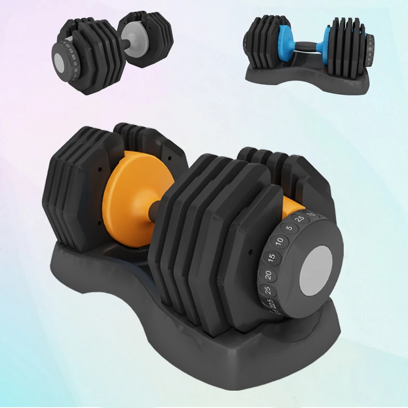 

Adjustable Dumbbell Various Specifications China Wholesale Adjustable Dumbbell 25KGS