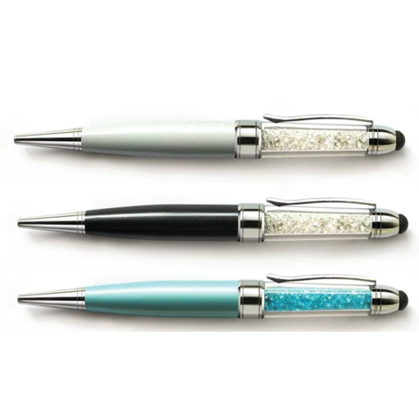 

Elegant Glass USB Flash Pen Gift Pen Customised 32 gb pendrive