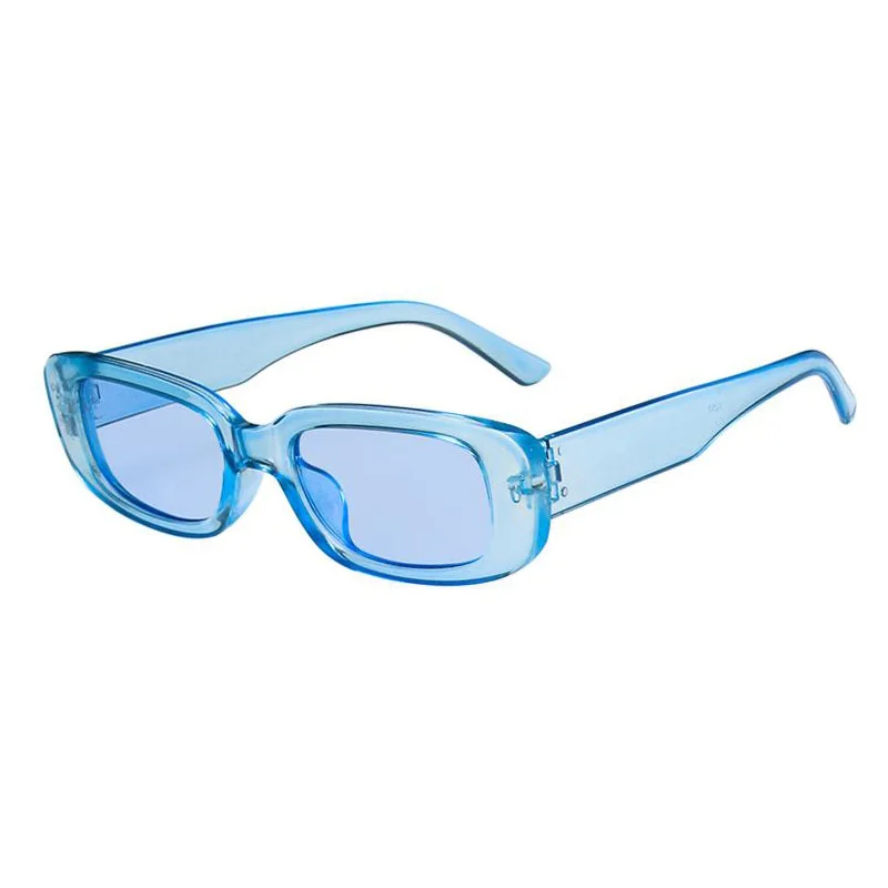 

Transparent blue fashion rectangle sunglasses women rectangle frame sunglasses, Multi colors