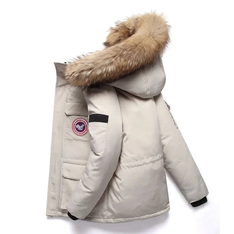 

2021 wholesale winter Fashion Design padded jackets faux fur hood coats canada goos Jacket men