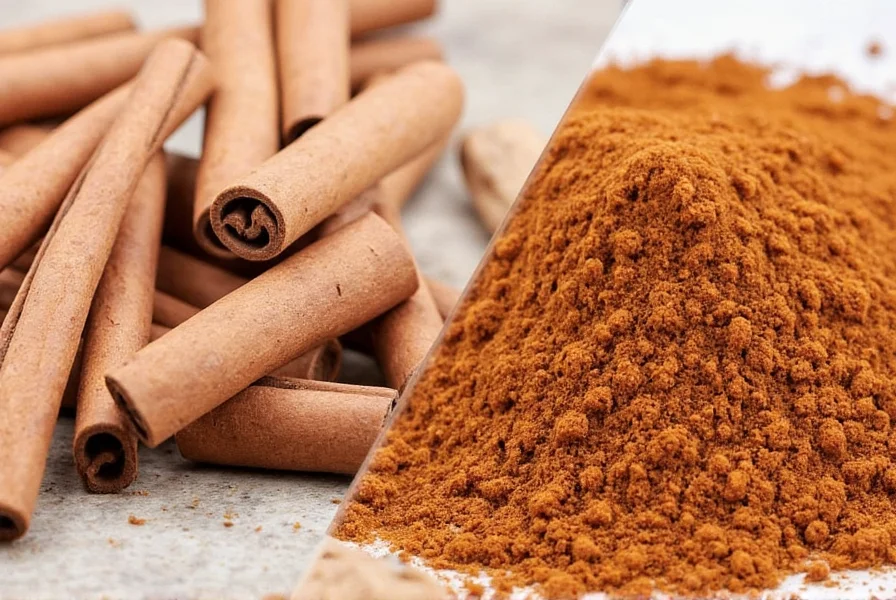 Two cinnamon sticks