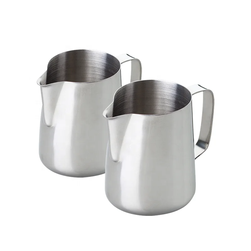 

350-1000ml Barista Stainless Steel Milk Jug Frothing Cup Coffee Espresso Steaming Milk Pitcher
