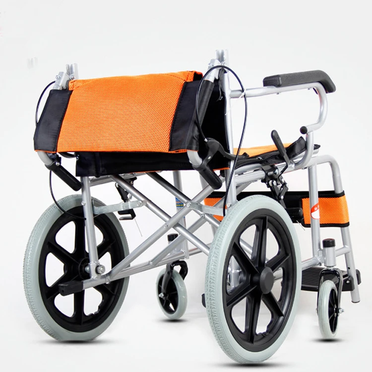 Aluminum Frame Manual Wheelchair with Drop Back Handle