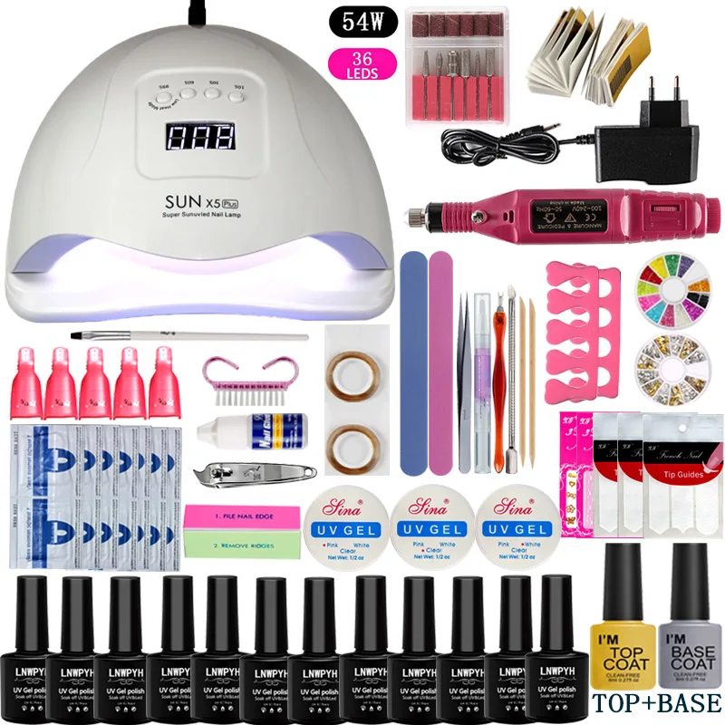 

nail polish drill nail kit with uv lamp