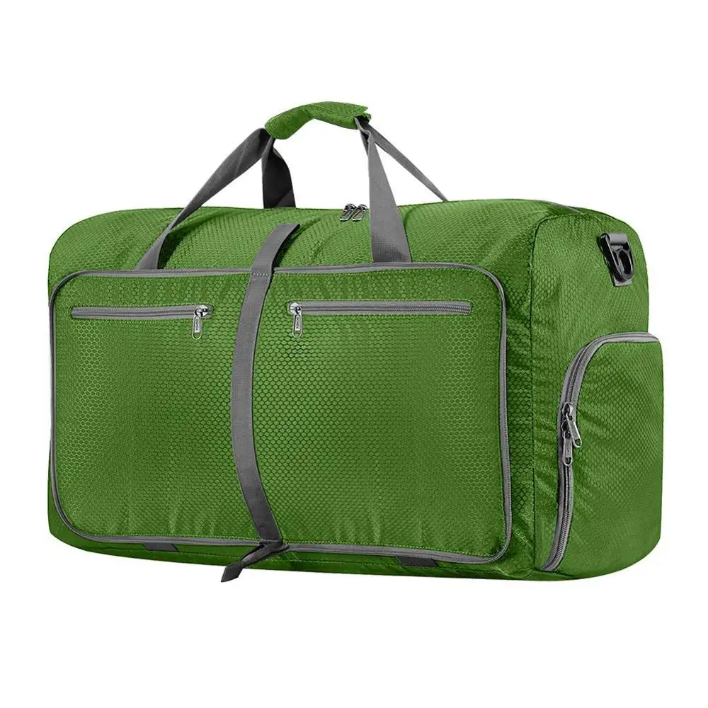 

Lightweight Fold Pack Organizer Gym Sport Custom Travel Bag Designer Duffel Bag, Green or customized