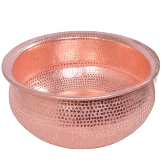 

Copper Pedicure Bowl, Natural bright copper, slight rust orange